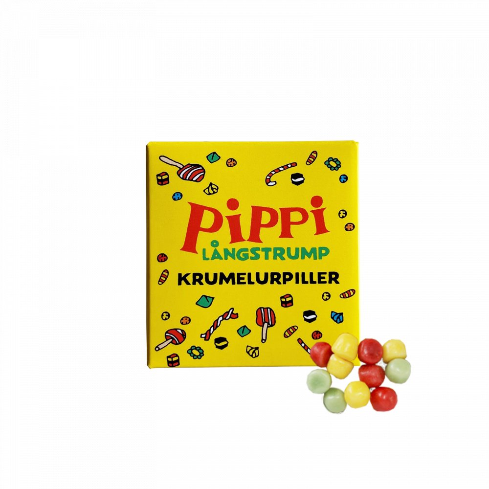 Pippi Långstrump Krumelurpiller - Tablettask - 17 g - Bröllopsgodis