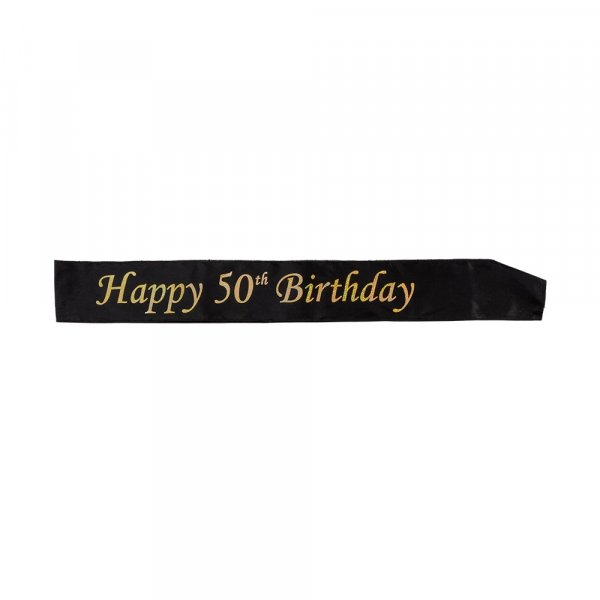 Ordensband - 50-�rsdag - Svart/Guld