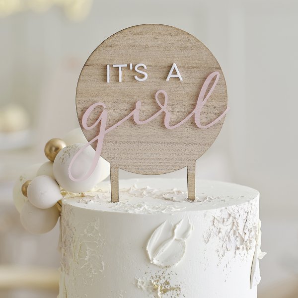 Cake Topper - Tr - It\\\'s a girl