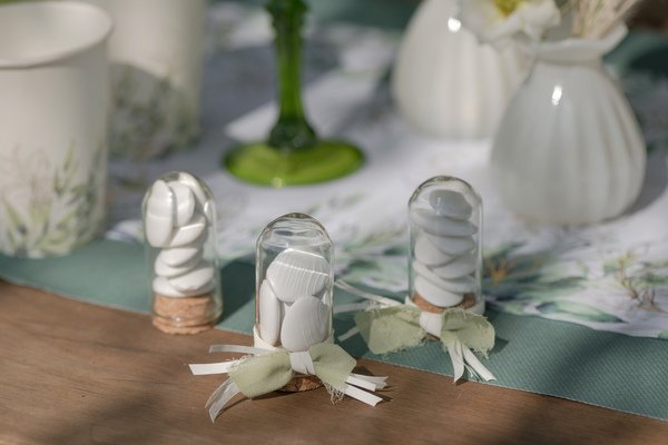 Miniglasflaska med kork Miniglasflaska med kork