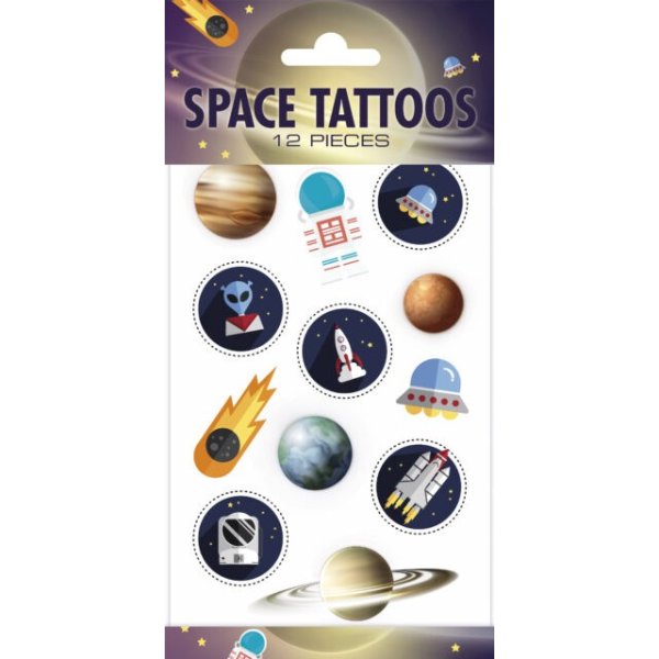 Tatueringar - Rymd - 20-pack