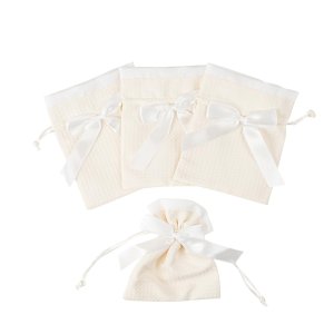 Dekorationsrosetter - Creme - 4-pack