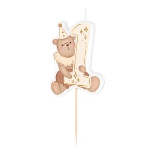 T�rtljus - 1st Birthday - Nalle