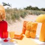Bordsl�pare i tyg - Orange - 90 cm x 3 m