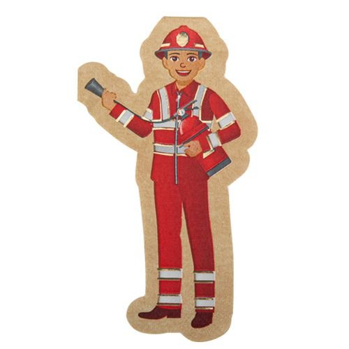 Servetter med brandman - R�d - 16-pack