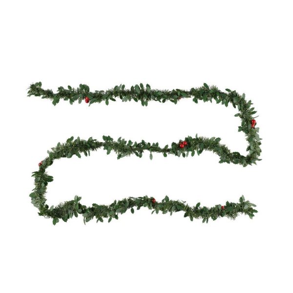 Girlang Jul -Granris med r�da b�r - 2,7m