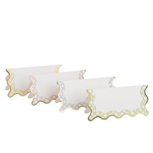 Placeringskort - Rutigt - 8-pack