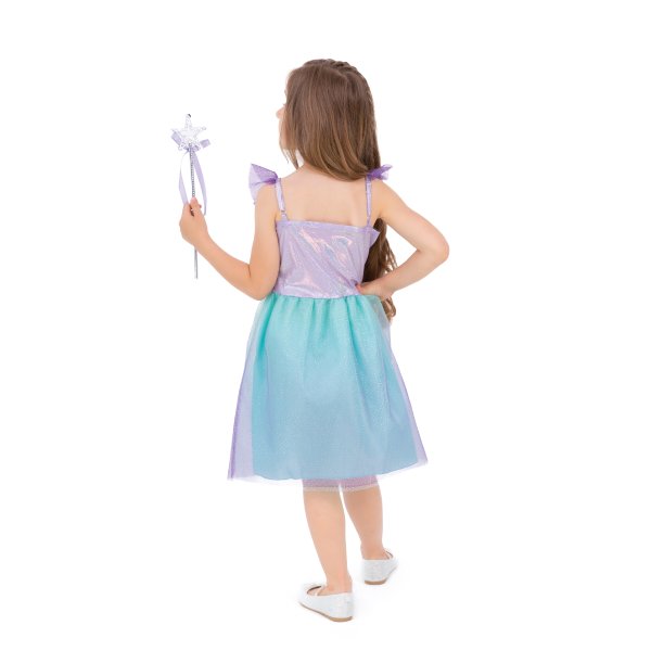 Maskeraddräkt - Prinsessa - Blå/Lila - Strl S Maskeraddräkt - Prinsessa - Blå/Lila - Strl S