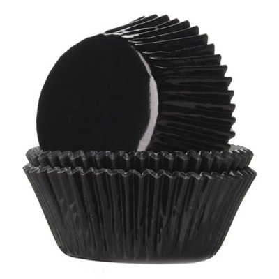Muffinsformar - Folie - Svarta - 24 st