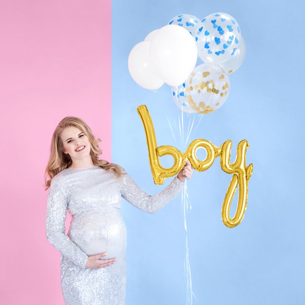 Folieballong - Boy - Guld Folieballong - Boy - Guld