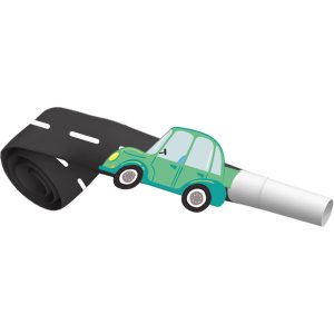 Partytutor/Bl�sormar - Bil - 6-pack