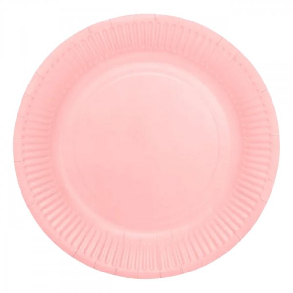 Papptallrikar - Rosa 23 cm - 16-pack