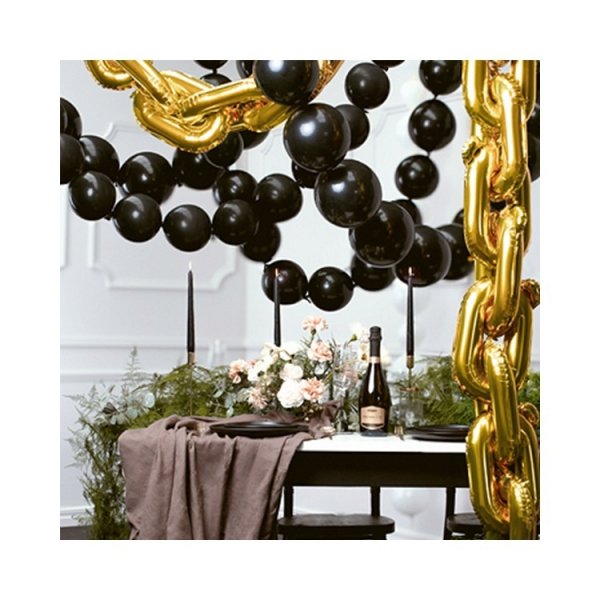 L�nkande ballonger, Svart