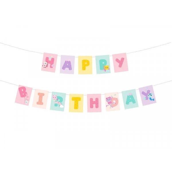 Girlang - Gabby\\\'s Dollhouse - Happy Birthday - 180 x 15 cm