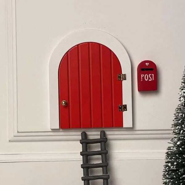 Nissedörr - Trä - Röd - Öppningsbar Nissedörr - Trä - Röd - Öppningsbar