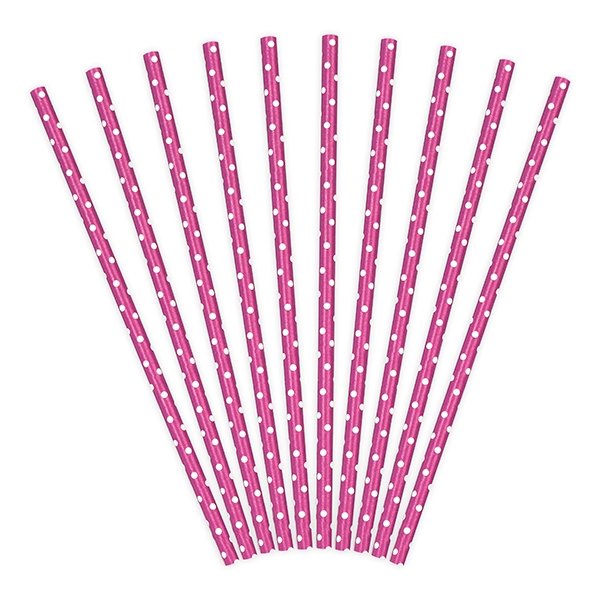 Sugrr - Cerise med vita prickar - 10-pack