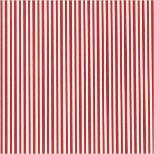 Presentpapper - Randigt R�d/vit - 0,5 x 5m