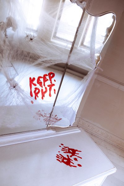Gelf�nsterklisterm�rken Keep Out - R�d