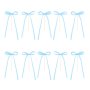 Cake Picks/Cake topper - Rosetter - Ljusbl - 10-pack