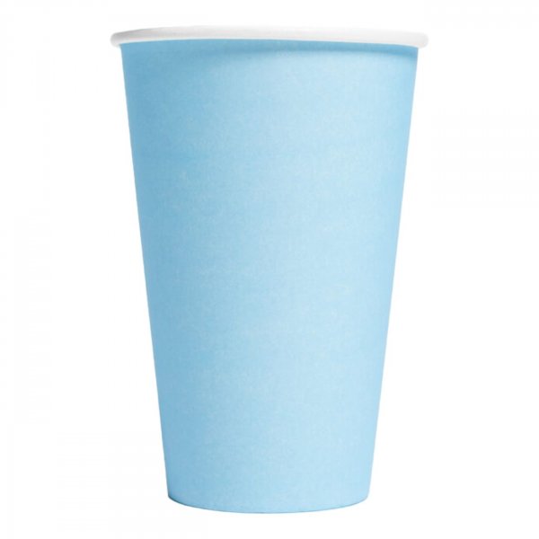 Pappmuggar - Ljusbl� - 10-pack