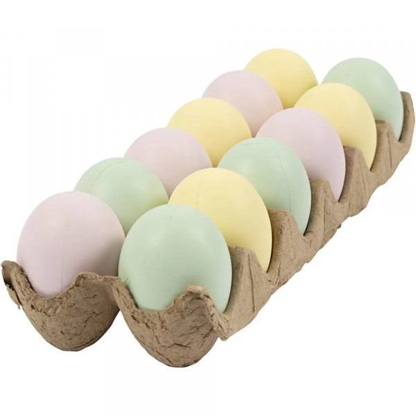 Dekorationsgg - Pastell - 12-pack