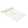 Bordsl�pare i tyg - Vit - 28 cm x 5 m