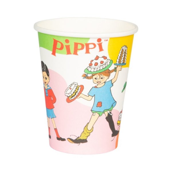 Pappersmuggar med Pippi L�ngstrump - 8-pack