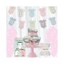 Babyshower dekorationer kit Large Rosa