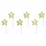 Cupcake Toppers 1st Birthday Guld