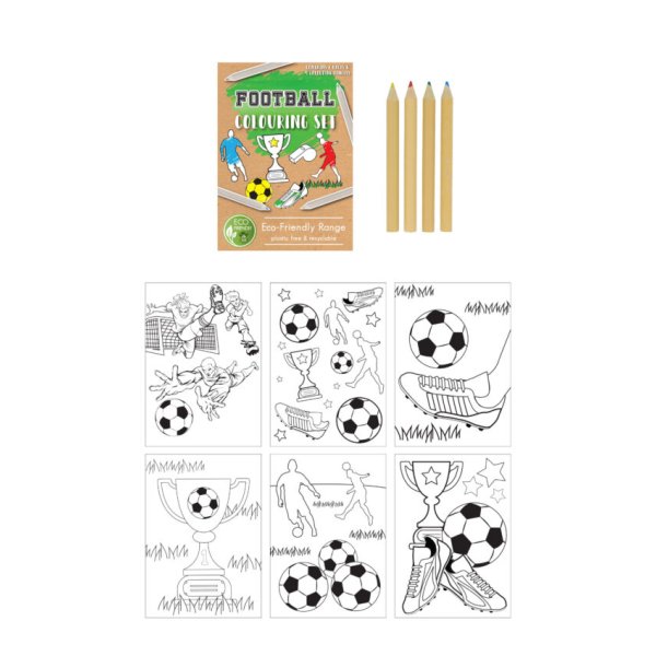 Minimålarbok med färgpennor - Fotboll Minimålarbok med färgpennor - Fotboll