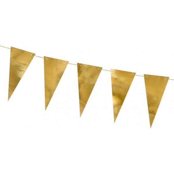 Liten vimpel - Metallic - Guld