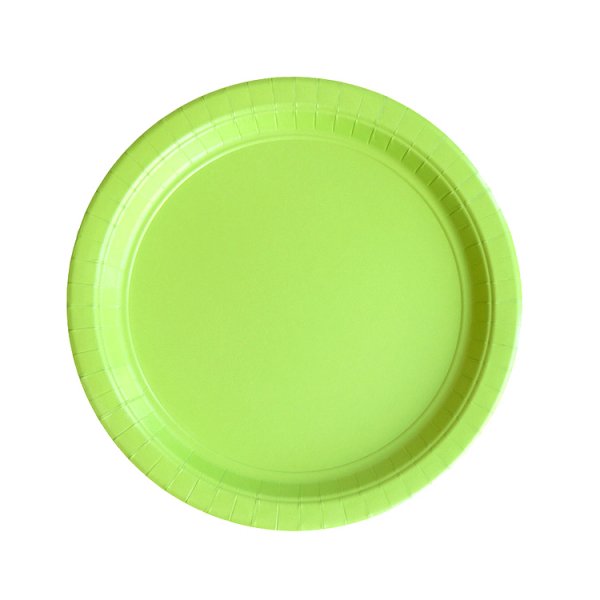 Papptallrikar - Lime - 8-pack