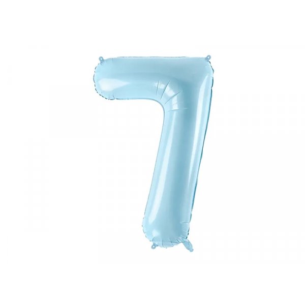 Sifferballong 0-9, pastellbl� 86cm