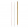 Lnga trtljus - Rosa/Vit/Guld - 16-pack