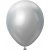 Ballonger enfrgade - Premium 30 cm - Silver Chrome - 10-pack