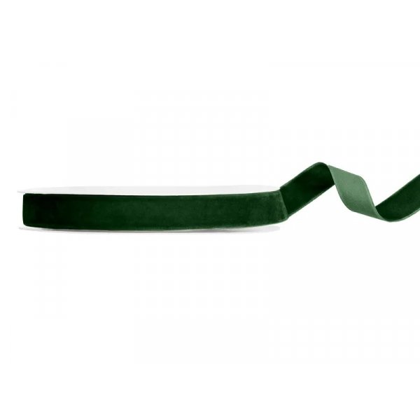 Velourband - 10 m - Bottle Green