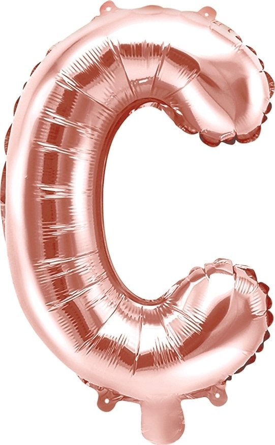 Bokstavsballonger – Roséguld – 35 cm – Bokstav: C – Bokstavsballonger, Ballonger