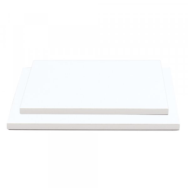 Tjock tårtbricka - Rektangulär - Vit - 30x40 cm Tjock tårtbricka - Rektangulär - Vit - 30x40 cm