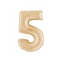 Ballongsiffra - White Gold - 66 cm - Siffra: 5