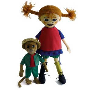 Dockor Pippi L�ngstrump och Herr Nilsson