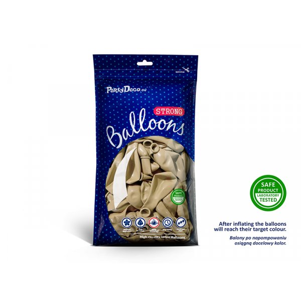 Ballonger - Metallisk kallguld - 27 cm