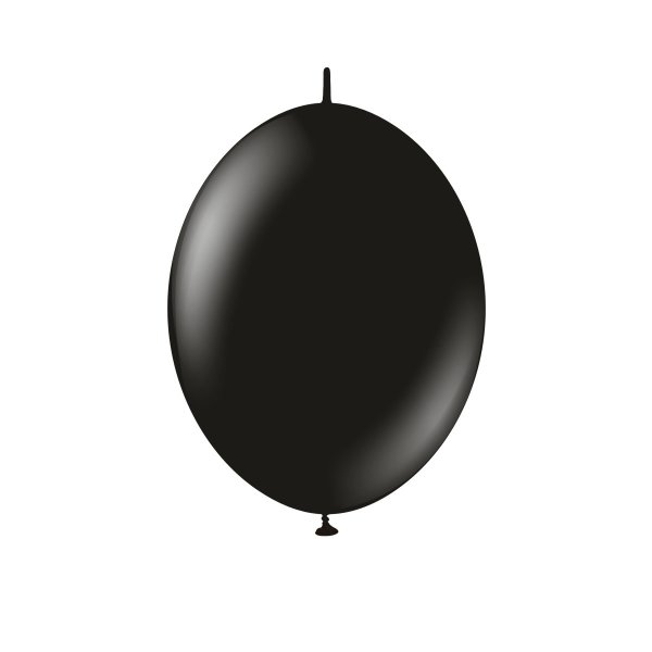 Latexballonger - K-Link - Svart - 30 cm - 50-pack