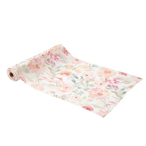 Bordsl�pare i tyg - Pastell - 28 cm x 3 m