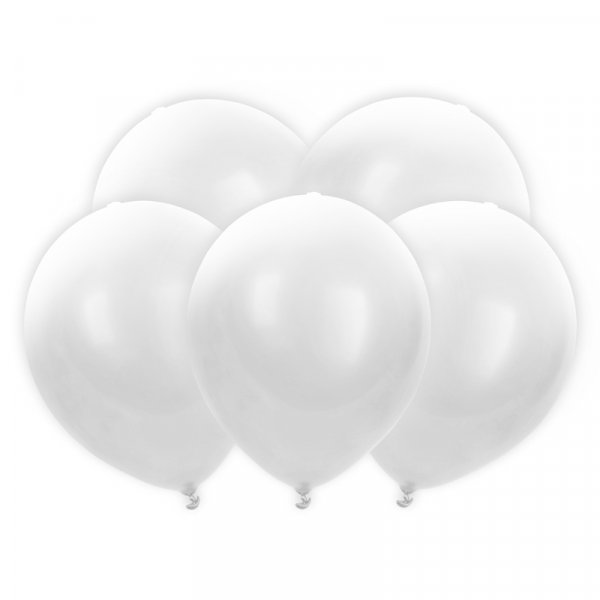 LED-ballonger - Vita - 5-pack