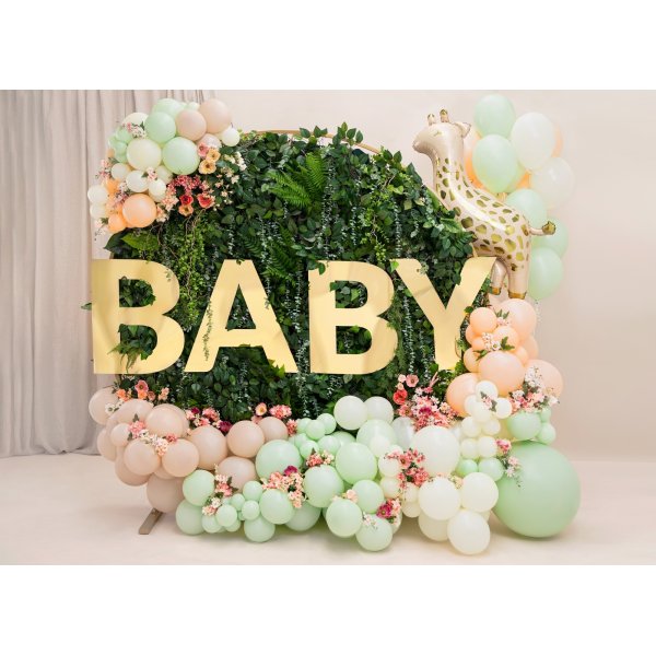 Miniballonger Pastell - Premium 12 cm - Krmvit - 10-pack