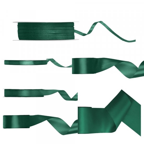 Satinband - Bottle Green - 25 meter