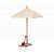 Strandparasoll Miniature - Maileg - Rosa