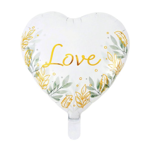 Folieballong - Love - Guld/Naturlig - 45 cm Folieballong - Love - Guld/Naturlig - 45 cm