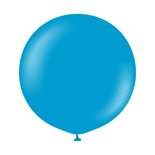 Ballonger enf�rgade - Premium 60 cm - Caribbean Blue - 2-pack