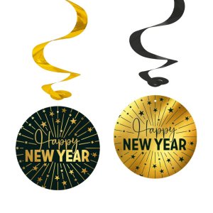 Swirls - Nyår - Guld - 4-pack Swirls - Nyår - Guld - 4-pack